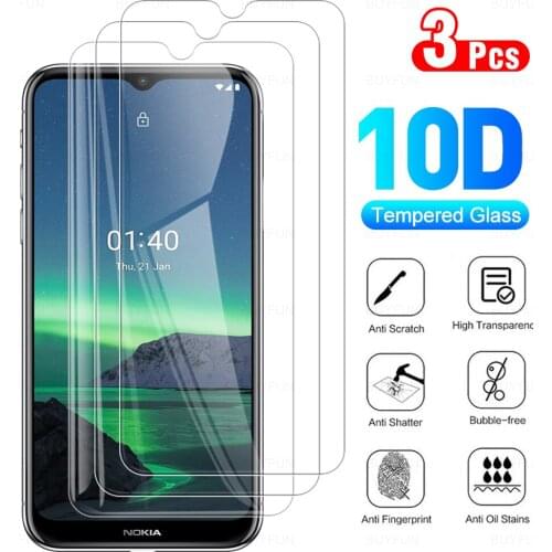 3Pcs Full Cover Protective Glass For Nokia 1.4 Phone Tempered Glass Screen Protector Film For No Kia Nokia1.4 1. 4 6.52" 2021
