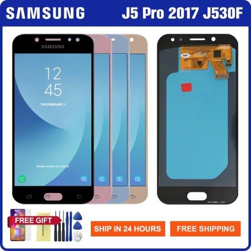 5.0'' Super Amoled Screen For Samsung Galaxy J5 2017 J530 LCD Display Touch Screen Digitizer Assembly For Samsung J530 J530F