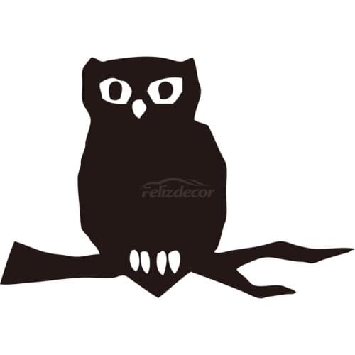 Creepy Owl Car Stickers Rear windshield Art Car Bumper Window Car Stickers ZP0383
