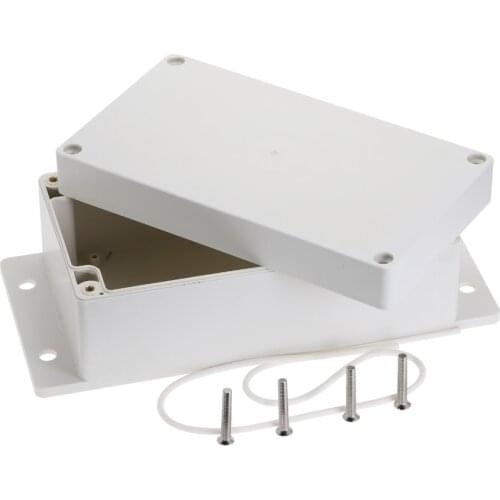 1pc Waterproof Plastic Enclosure Cover DIY Power Junction Box White 158mmx90mmx66.5mm Electronic Project Instrument Case
