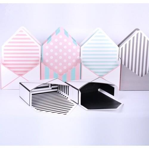 100Pcs/lot 20cm x 7cm x 14.5cm Mini envelope type box creative Korean flower bouquet floral hand-folded gift box flower box