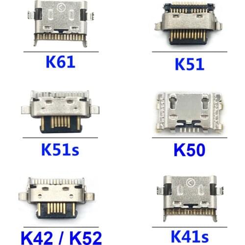 2Pcs/Lot，For LG K41S K51 K51S K52 K42 K61 K50 Micro USB Connector Charging Port Jack Plug