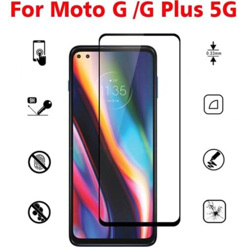 2PCS Full Cover Tempered Glass For Motorola Moto G 5G Screen Protector protective film For Motorola Moto G Plus 5G glass