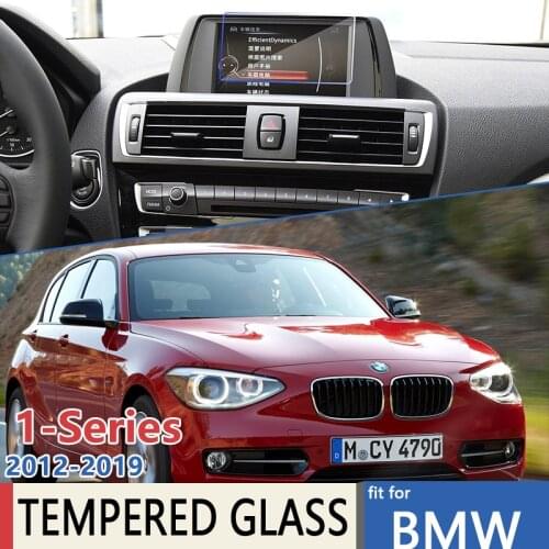 For BMW 1-Series 2012~2019 F20 F21 MK2 Car Navigation GPS Film Touch Full Screen Protector Tempered Glass Accessories 2013 2014