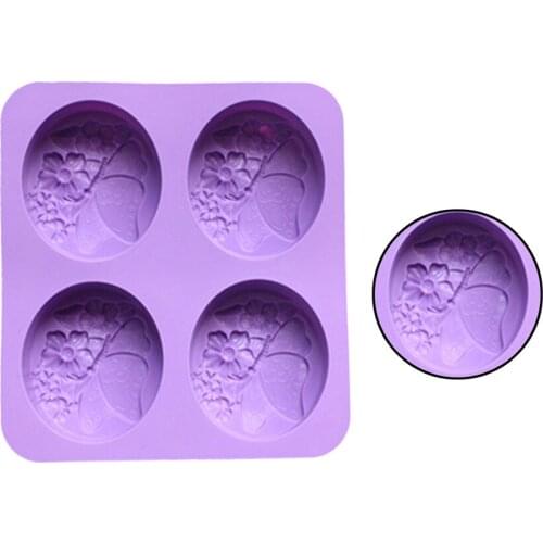 Butterfly Flower Soap Mould Silicone Ice Cube Candy Chocolate Cake Cookie Cupcake Molds DIY
