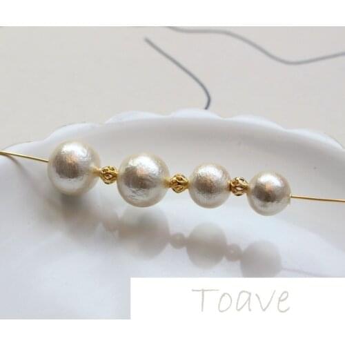 Copper plated 18K gold-clad Bracelet round hollow separated Bead Bracelet Necklace Earring material accessories