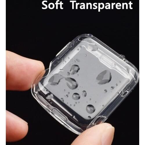 Cover For Apple watch Case 44mm/40mm iWatch 42mm/38mm Ultra-thin Clear bumper Protector for series 5 4 3 2 Accessories 42/44 mm