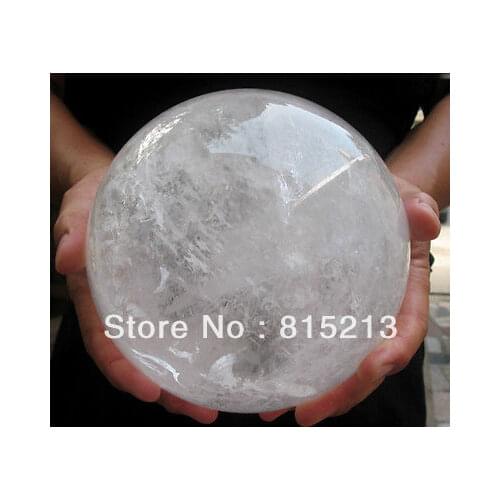 Ddh00670 NATURAL transparent QUARTZ CRYSTAL SPHERE BALL Healing