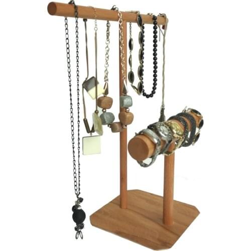 Wood Jewelry Hanger Jewelry Stand 40 cm Regulator Decorative Organiser Jewelry Holder Decoration