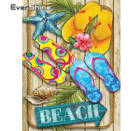 EverShine 5D DIY Diamond Painting Landscape Picture Rhinestones Handicrafts Diamond Embroidery Beach Hot Sale Handmade Hobby