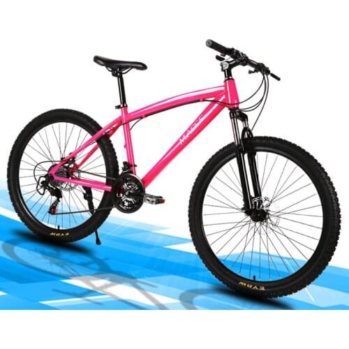Mountain Bike Bicycle 26 Inch 24 Speed Double Disc Brake 2019 New Multicolor Suitable for A Variety of Road Conditions