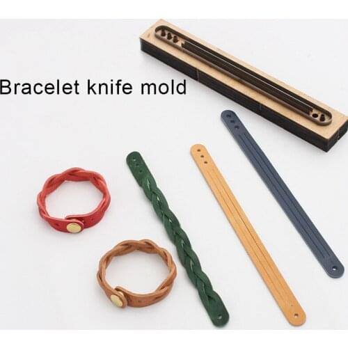 Leather Bracelet Knife Mold Japanese Knife Material + Wood Die Cutting Manual Diy Leather Cutting Knife Mold
