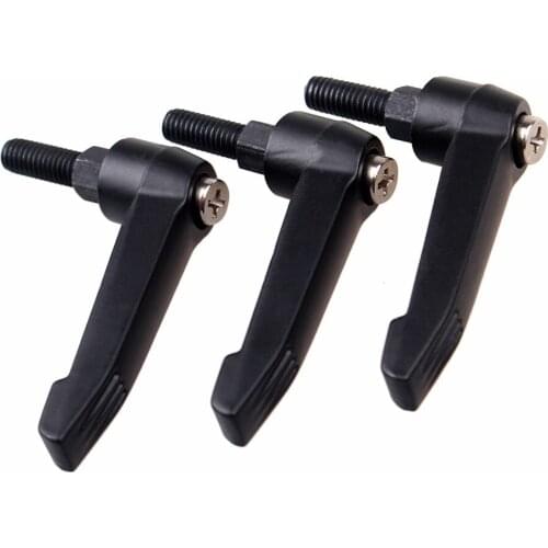 M6 M8 (16 20 25 32 40 50 60mm) Adjustable knob bolt 7 Shape L-type tighten handle screw carbon steel Black