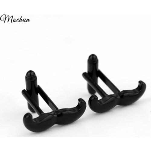 MQCHUN 2017 Fashion Mustache Beard Metal Cufflinks Hairdresser Brand For Mens Wedding Business Gift Gemelos Jewelry High Quality