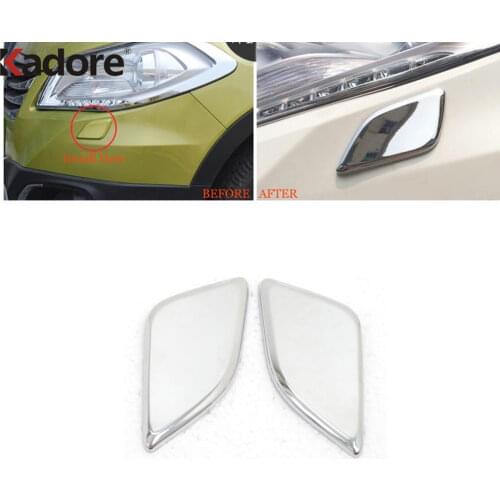 For Suzuki Sx4 S-Cross Crossover 2014 2015 2016 2017 2018 ABS Chrome Car Body Front Head Light Lamp Clean Wash Frame Cover Trim