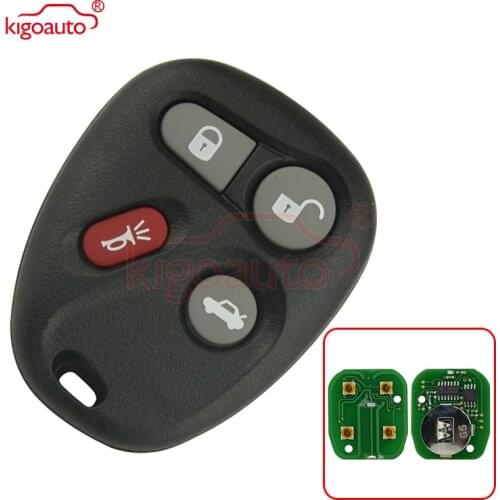 Kigoauto KOBUT1BT KOBLEAR1XT 25665574 25665575 315Mhz 4 Buttons for GM Buick Cadillac Chevrolet GMC remote key fob 2001-2007