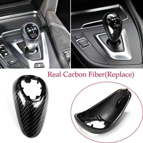 Carbon Fiber Replace Gear Shift Knob Trim For BMW M2 F87 M3 M4 F80 F82 2014-2018
