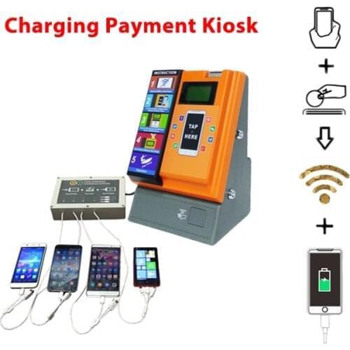 Self Service Payment Kiosk Mobile Cell Phone Charging Vending Machine