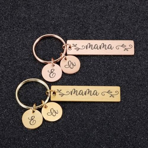 Special Keychain Personalized Customized Initial Names Keychains Mothers Day Birthdsy Gift for Best Mommy Key Chain Accessories