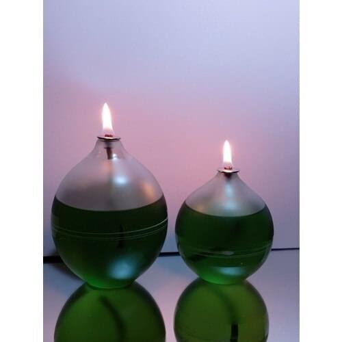 Viyale Store Mortar Model Glass Oil Lamp Dual Set