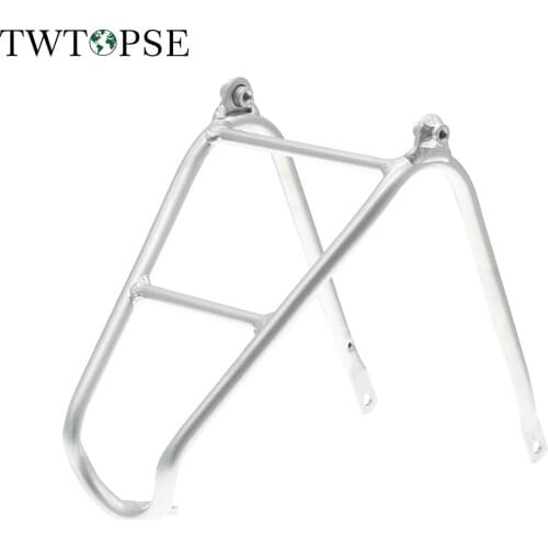 TWTOPSE 150g CNC Anodizing Durable Bicycle Racks For Brompton Cycling Bike Easy Wheel Cargo Racks T6 Stable Aluminum Accessories