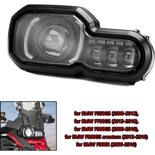 LED Headlight For BMW F800GS F800R F 650 700 800 GS F 800GS ADV Adventure Complete LED Projector Headlight Assembly