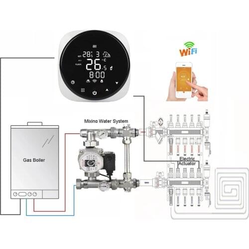 Tuya Smart Wifi Temperature Controller For Water/Electric Floor Heating/Water Gas Boiler Works With Alexa Google Home