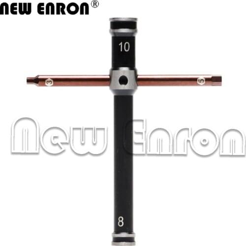 NEW ENRON 3/5/8/10mm Metal Universal Tires Nut Tools Cross Sleeve Wrench for RC Car Off-Road Monster Truck Ships Model Airplane
