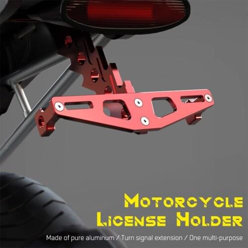 Motorcycle Universal Adjustable Fender Eliminator Tail Tidy Rear License Plate Holder For Kawasaki Z750 Z800 Z900 Z1000 NINJA400