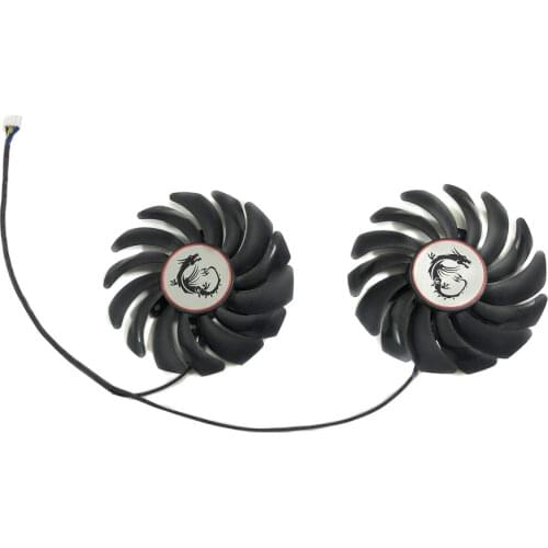 85MM PLD09210S12HH/PLD09210B12HH 95MM PLD10010S12HH VGA GPU Card Cooler Fan For MSI RX480 RX580 RX470 RX570 ARMOR/GAMING Replace