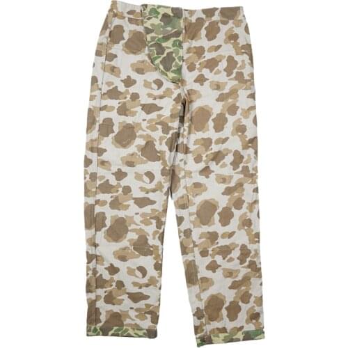WWII WW2 US ARMY HBT REVERSIBLE CAMOUFLAGE FIELD UNIFORMS PANTS OUTDOOR TROUSERS