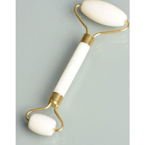 1PC Jade Roller Massager Double Head Facial Massage Skin Care Tools Nature Healthy Face Body Beauty Face Lift Tools Face Roller