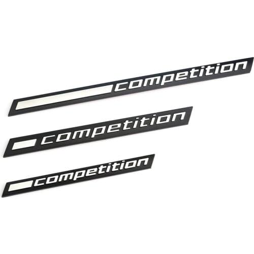 1X COMPETITION Bar Underlined Emblem for BMW Thunder Edition M1 M2 M3 M4 M5 M6 M7 M8 X3M X4M X5M X6M Car Trunk Sticker