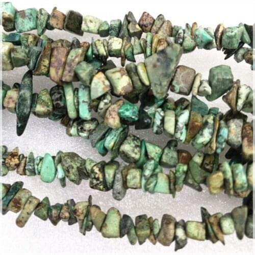 31" inch natural african turquoisee chips long beads strings for women bracelet or earring making accessories top fashion in us