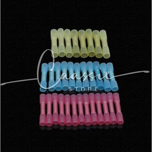 400PCS Waterproof Insulated Heat Shrink Butt Connectors Electrical Wire Splice Cable Crimp Terminals Using For Marine Automotive