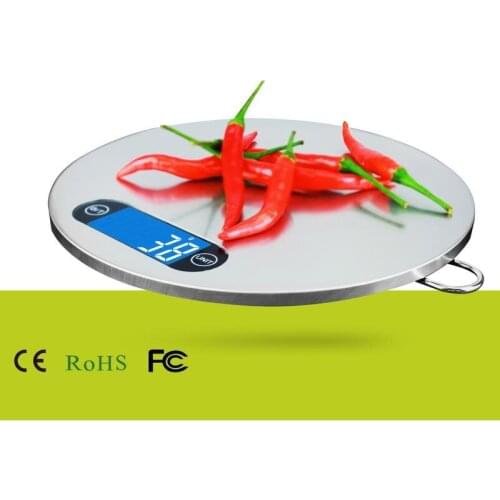 5KG Household Stainless Steel mini Kitchen Scale Belt hook