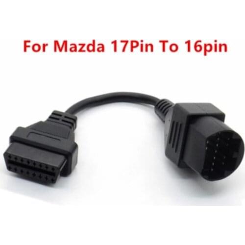 Acheheng cables 17Pin to 16Pin OBD 2 Cable For Mazda 17 Pin Male to 16 Female Connector Line OBD2 Scan Diagnostic-Tool 17-Pin