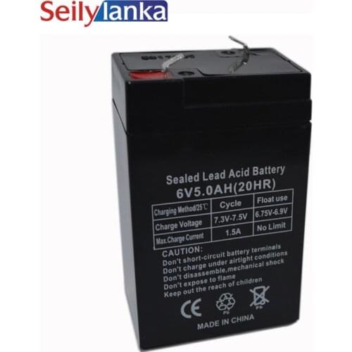 6V 5.0AH Storage Batteries 4AH 5AH Lead Acid Rechargeable batteries for Children Electric Car Electronic Said Emergency Lights