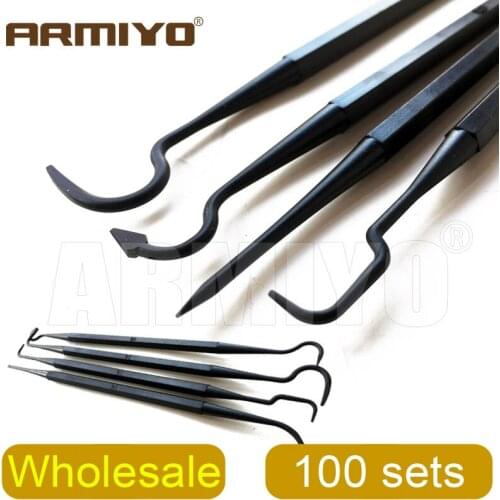 Armiyo 100pcs/pack Wholesale 4pcs/Set Airsoft Double Ended Nylon Pick Set Gun Barrel Carbon Deposition Cleaning Tool Kit Hunting