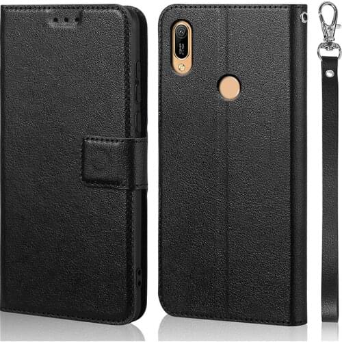 Case For Huawei Y6 2019 Case flip leather Phone Case For Coque Huawei Y6 2019 Case Cover Y 6 2019 6Y Crocodile texture