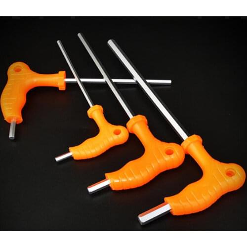 2.5/3/4/5/6mm Wrench Long Arm Star Torx Allen Hex Key Wrench Spanner Hexagon T Type Wrenches Bicycle Repair Tools