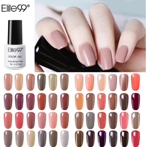 Elite99 7ml Nude Series Nail Gel Polish Varnish Soak Off Semi Permanent Enamel Nail Vernis For Nails Art Manicure Gel Lacquer