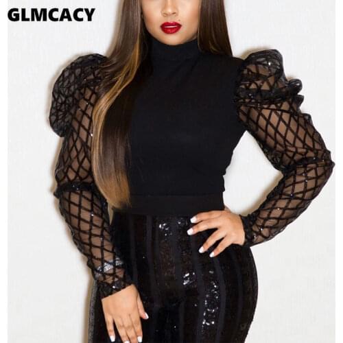Женские черные рубашки GLMCACY China At AliExpress