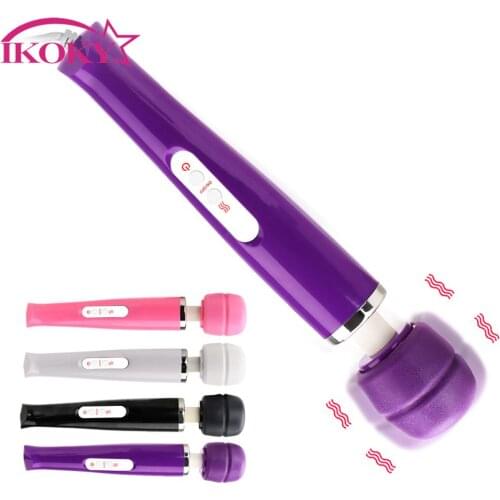 IKOKY Vibrator Clitoris Stimulator Magic Wand Massager AV Rod Stick G Spot Massage Sex Toys for Women Big Size Powerful
