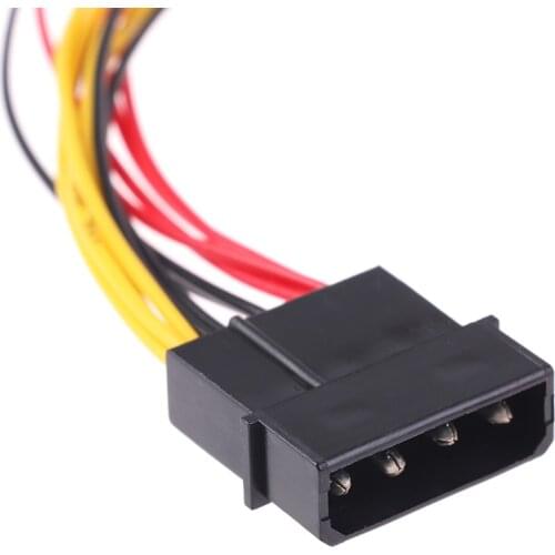 4Pin Molex to 3Pin Fan Power Cable Adapter Connector 12V 7V 5V Cooling Fan Cable
