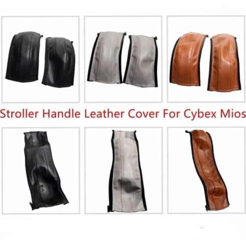 3Pcs Leather Pu Bumper Covers Fit For Cybex Mios Stroller Pram Handle Sleeve Case Armrest Protective Cover Stroller Accessories