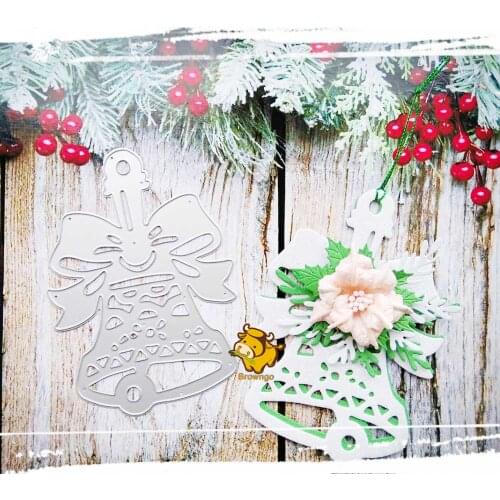 Beautiful Christmas Bell Metal Cutting Dies Template DIY Scrapbooking Embossing Photo Paper Card Decoration Die Craft New 2020