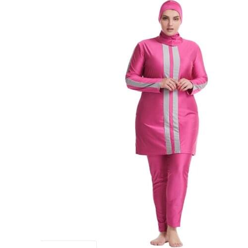 Plus Size Banadores Mujer 6xl Hijab Swimwear Mayo Modest Bathing Suit Muslim Swimsuit Long Burkini Women Clothing Islamic Swim