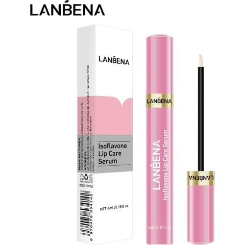 LANBENA Lip Plumper Serum Lip Care Liquid Lip Gloss Mask Repairing Moisturizing Increase Lip Elasticity Reduce Fine Lines 4ML
