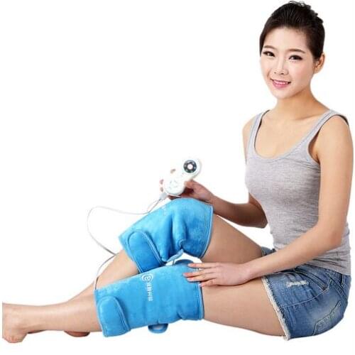 Health Care 1 Pair Electric Heating Knee Pads Far Infrared Magnetic Therapy Arthritis Rheumatism 220V 30W Adjustable Temperature